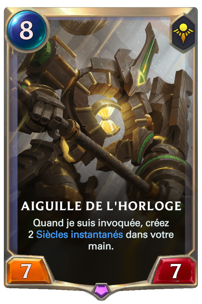 Aiguille de l'horloge