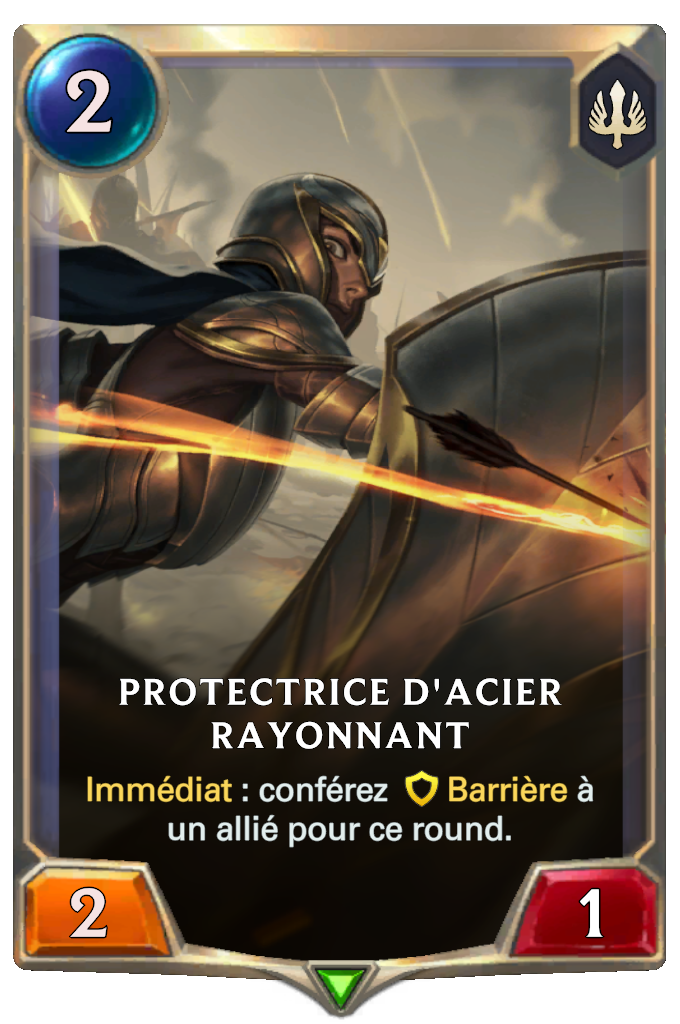 Protectrice d'acier rayonnant