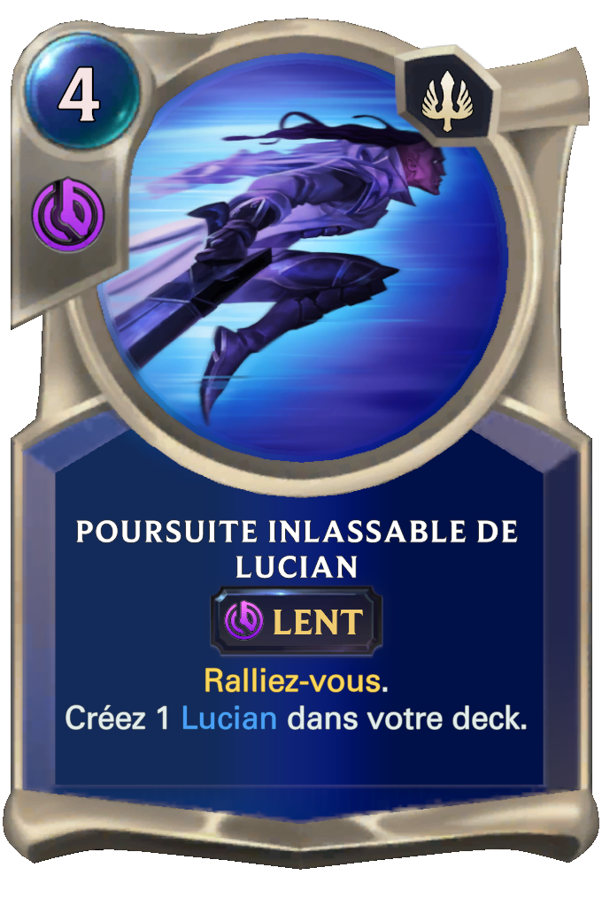 Poursuite inlassable de Lucian