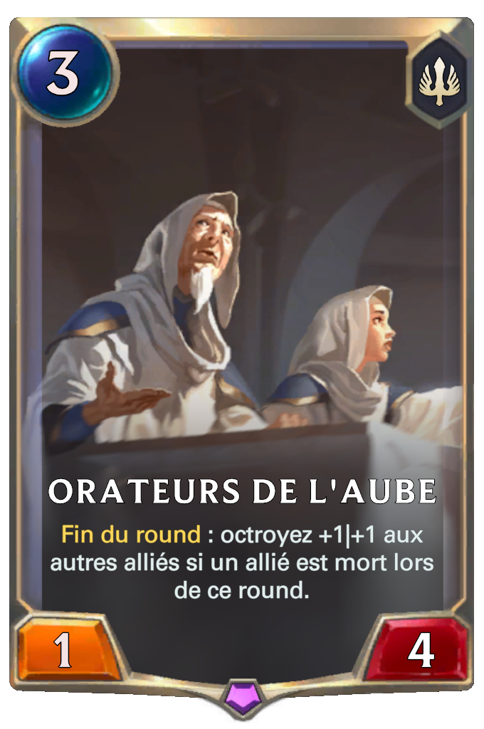 Orateurs de l'aube