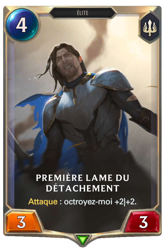 Première lame du Détachement