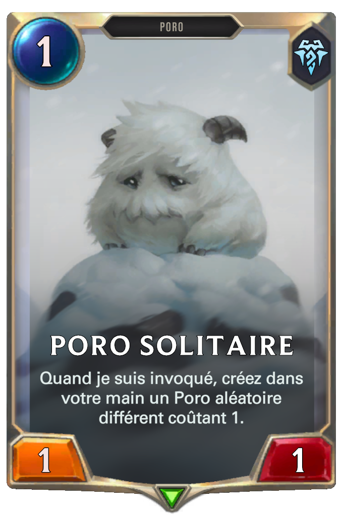 Poro solitaire