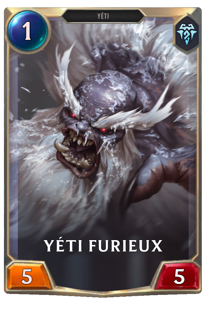 Yéti furieux