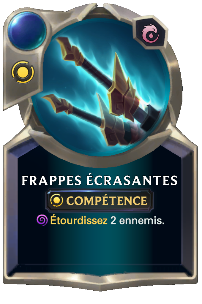 Frappes écrasantes