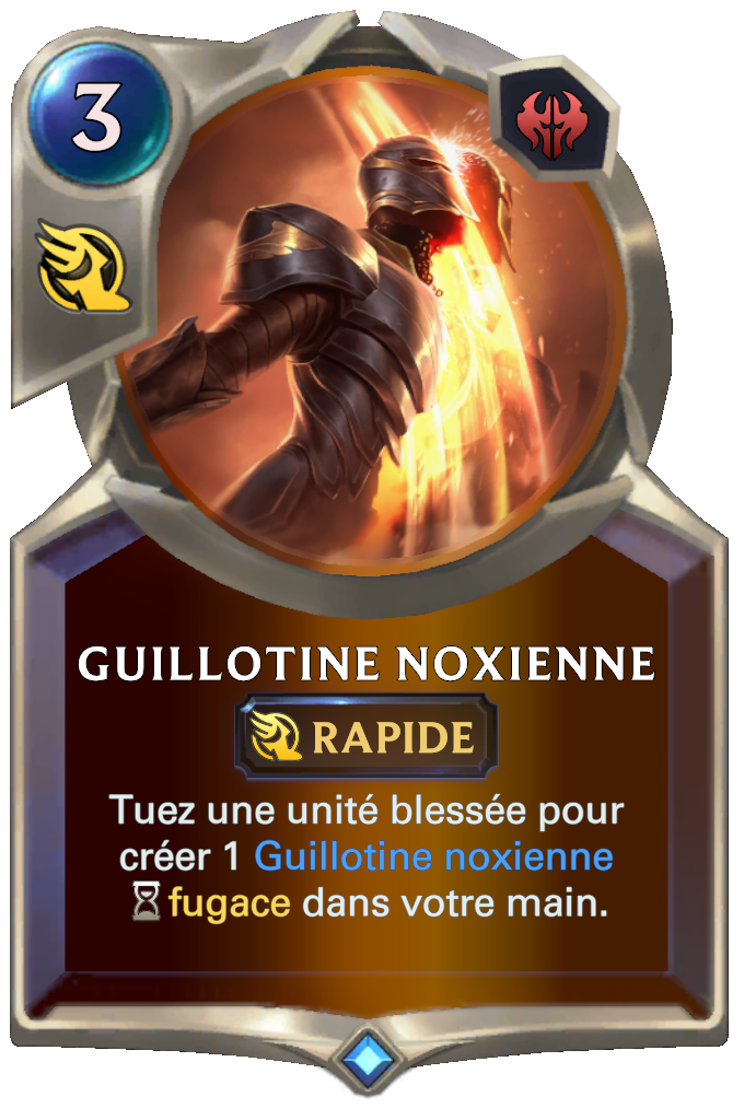 Guillotine noxienne