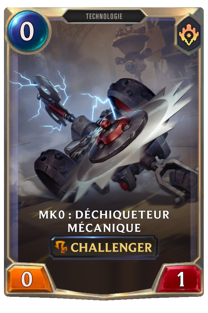 Mk0 : Déchiqueteur mécanique