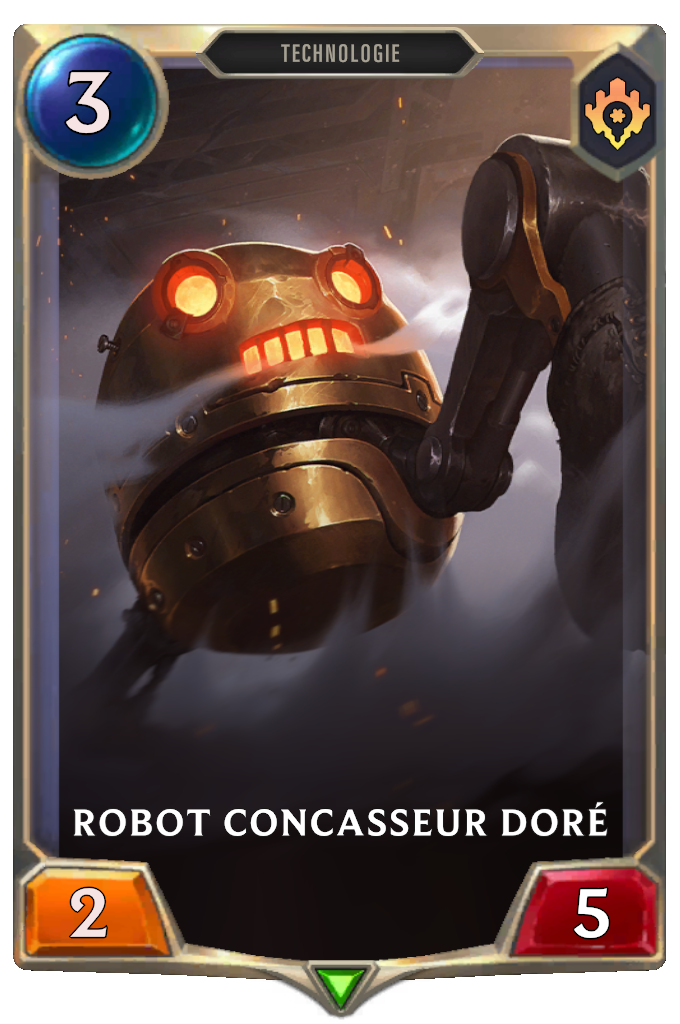 Robot concasseur doré