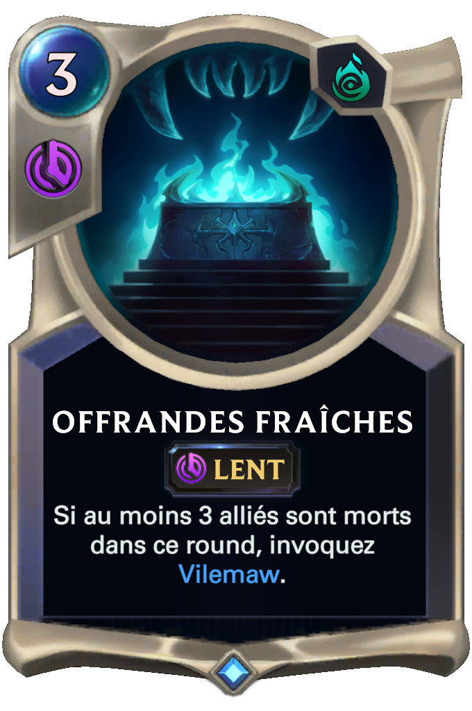 Offrandes fraîches