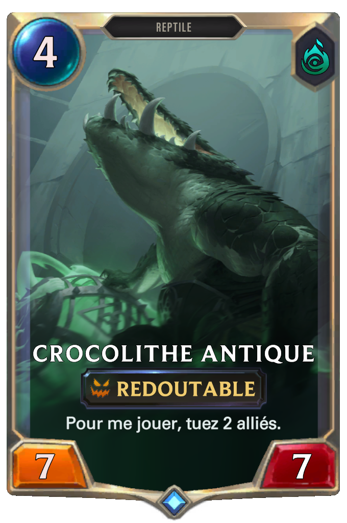 Crocolithe antique