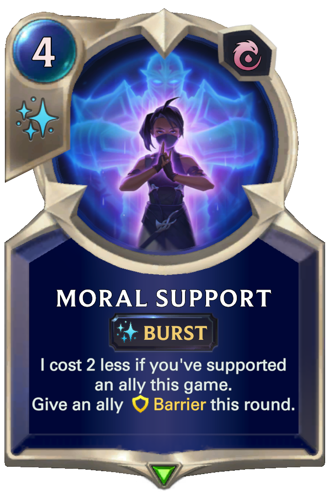 Moral Support card