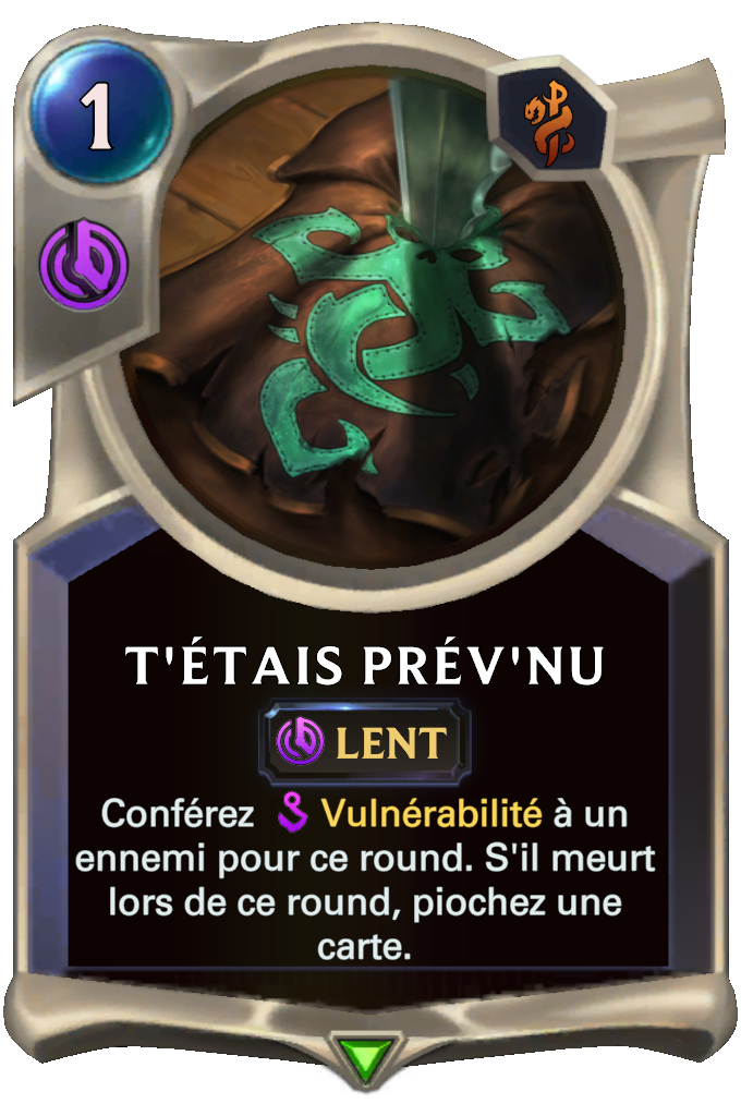 T'étais prév'nu