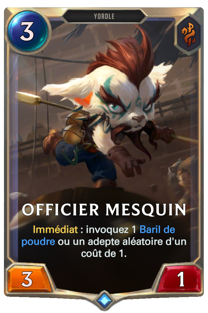 Officier mesquin