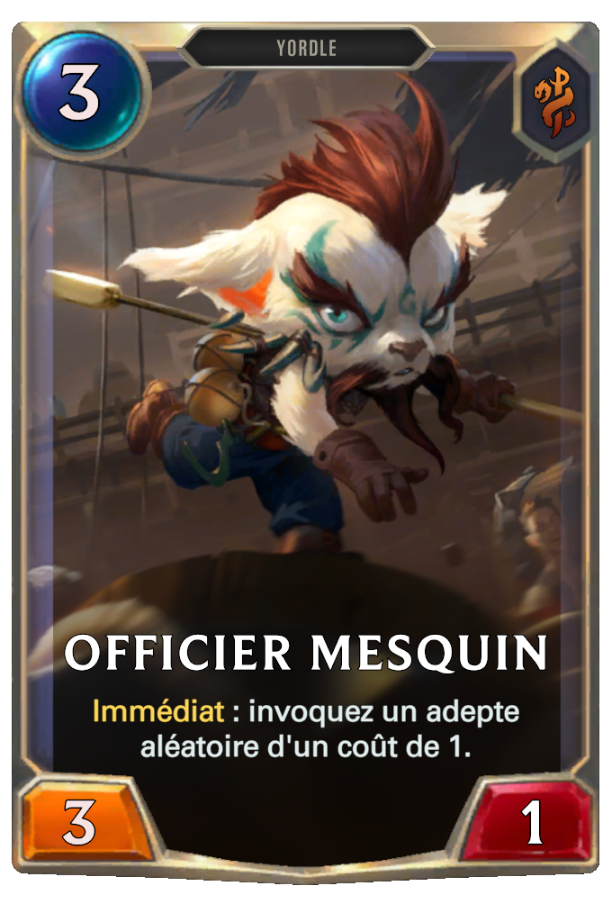 Officier mesquin