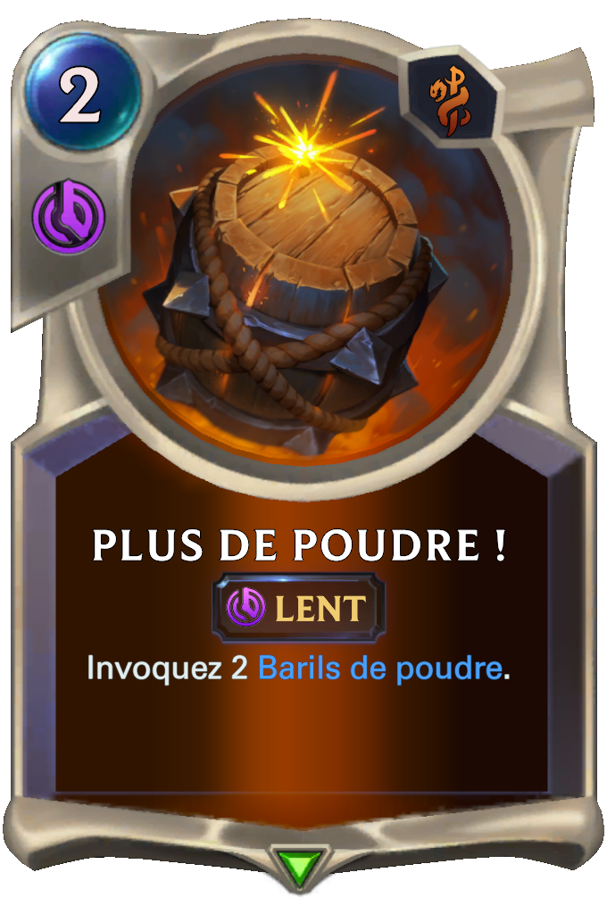 Plus de poudre !
