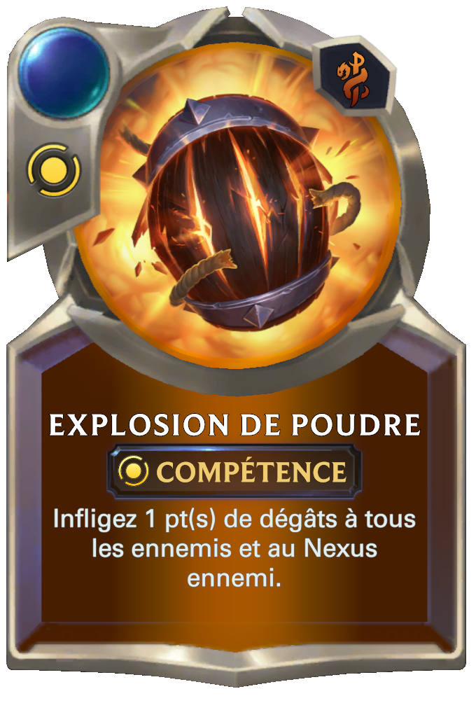 Explosion de poudre