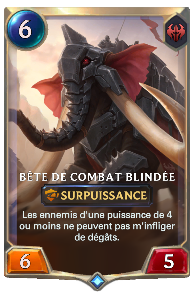Bête de combat blindée