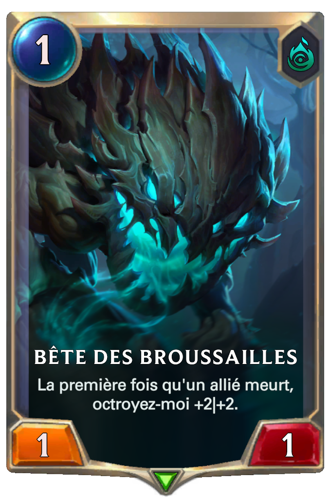 Bête des broussailles