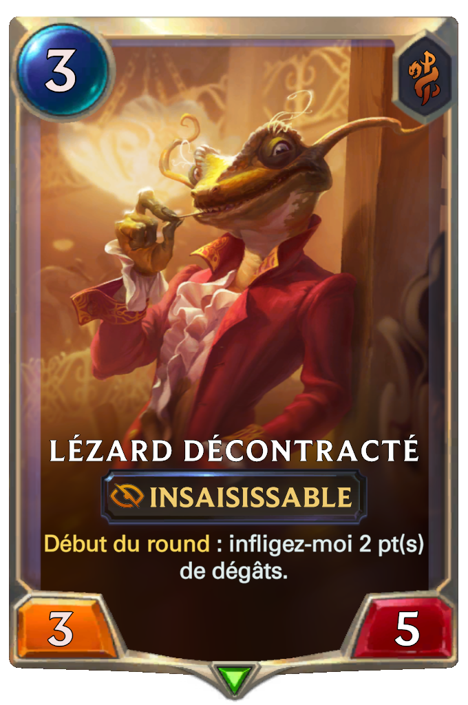 Lézard décontracté