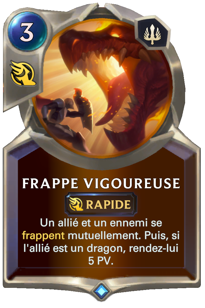 Frappe vigoureuse