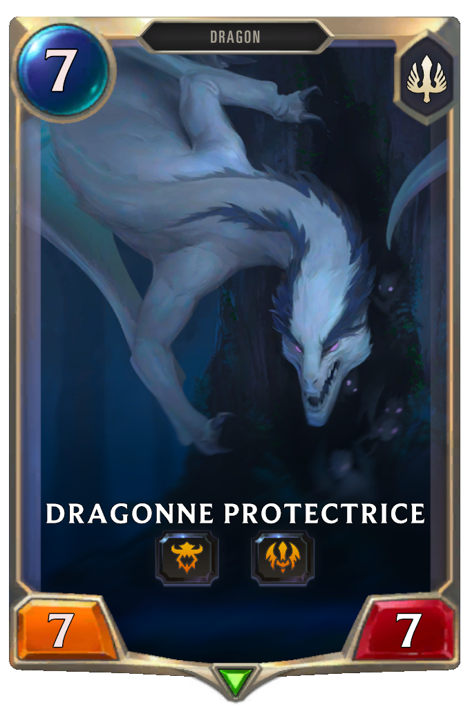 Dragonne protectrice