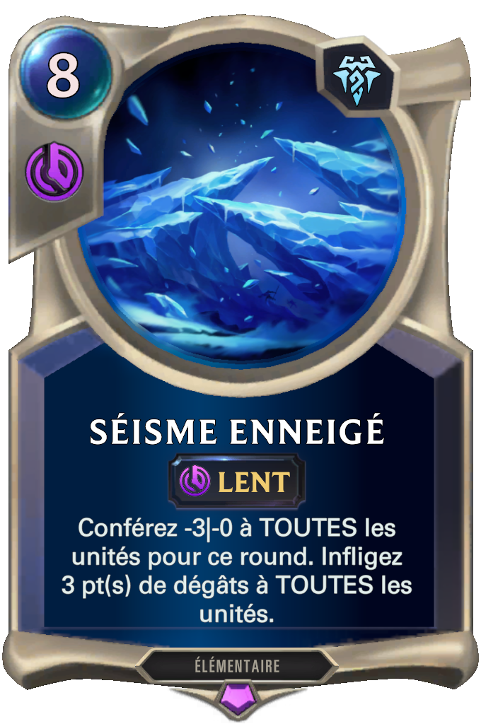 Séisme enneigé