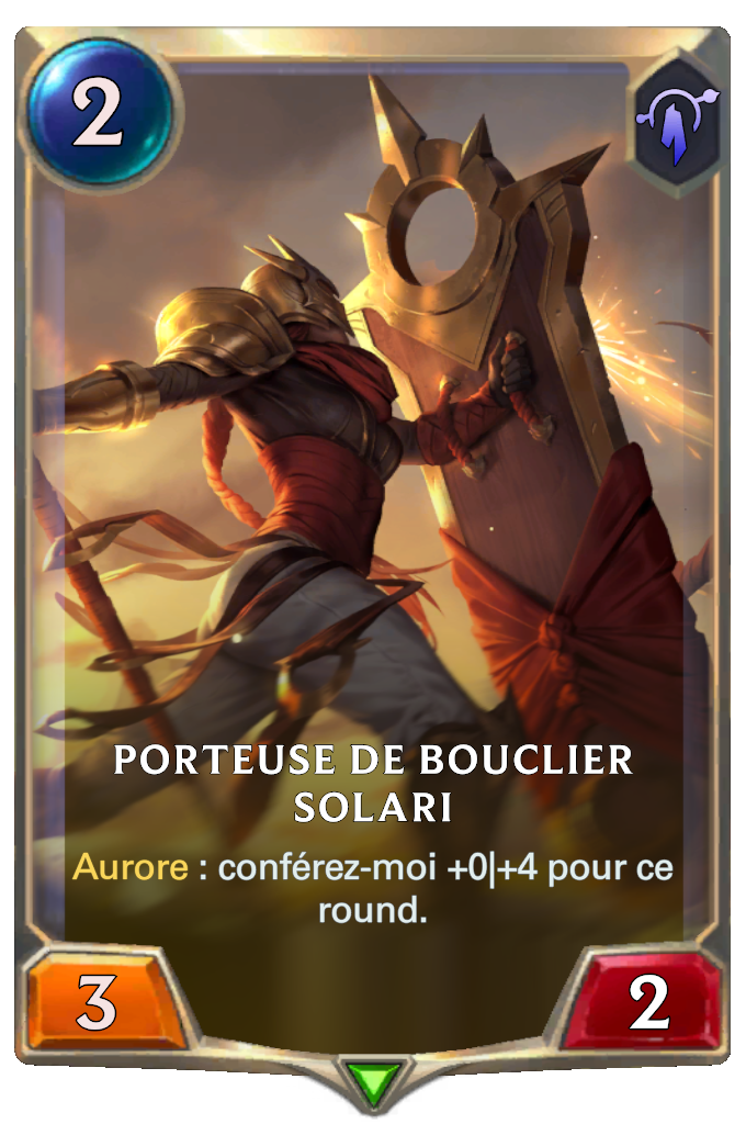 Porteuse de bouclier solari