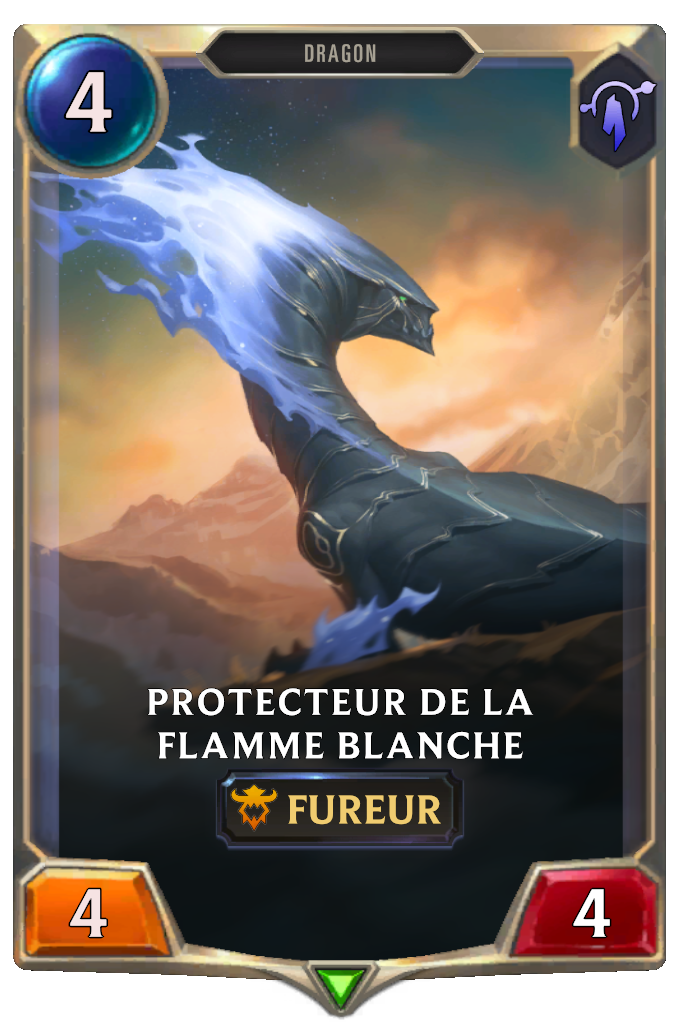 Protecteur de la flamme blanche
