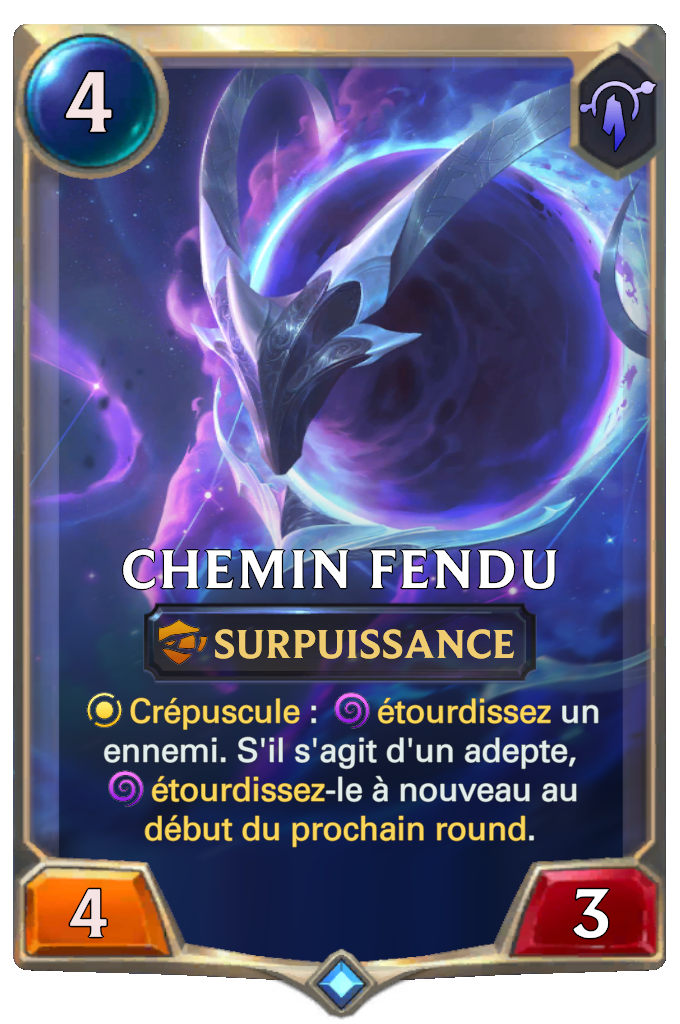 Chemin fendu