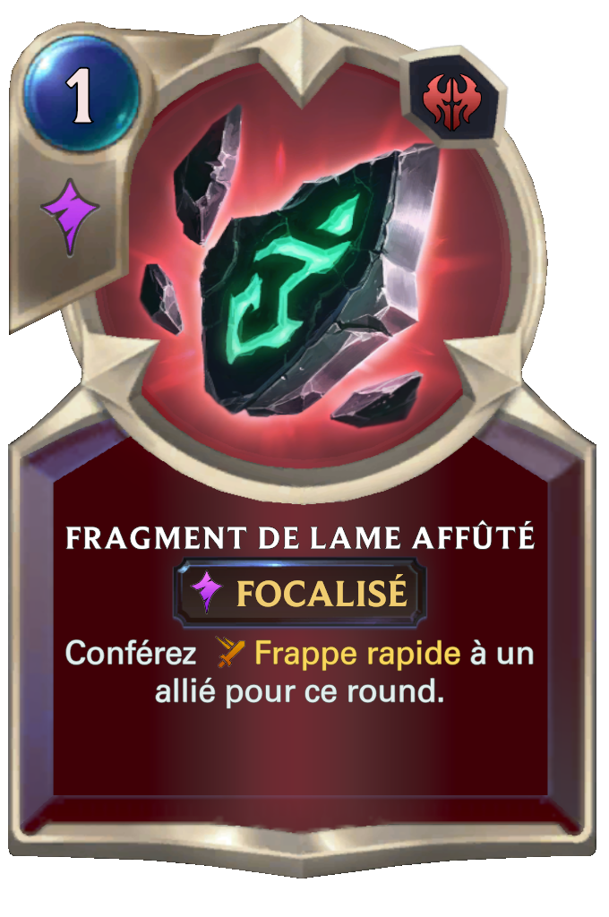 Fragment de lame affûté