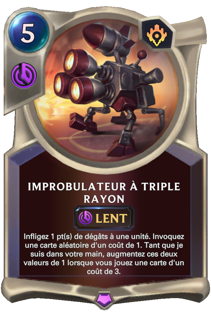 Improbulateur à triple rayon