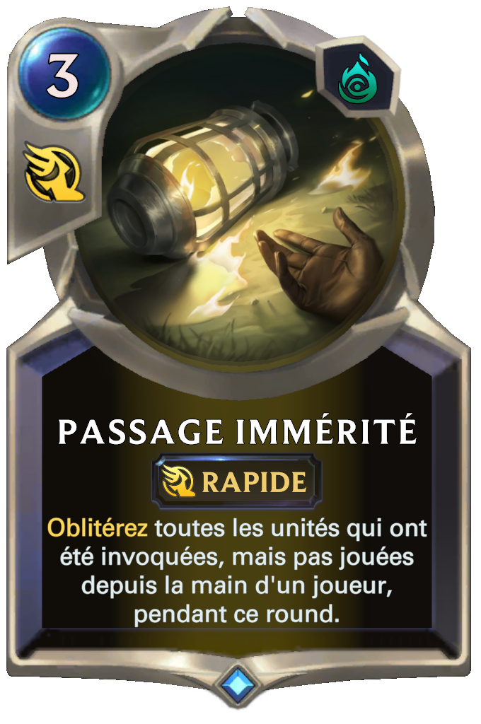 Passage immérité