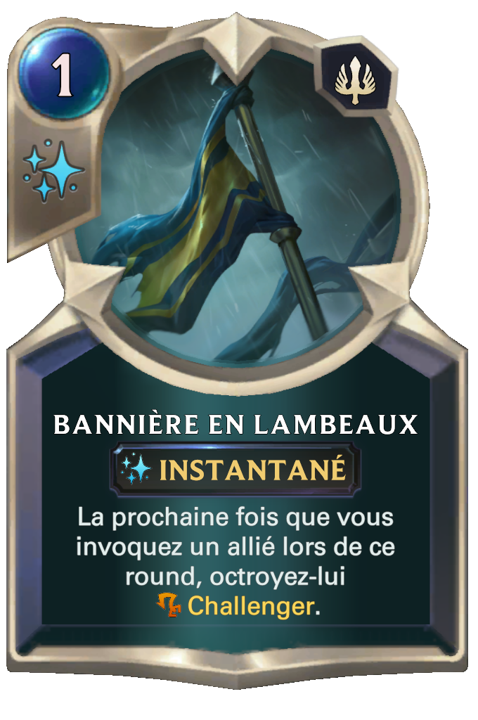 Bannière en lambeaux
