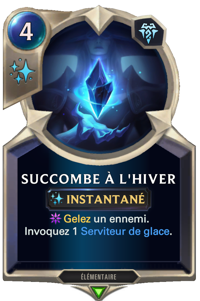 Succombe à l'hiver