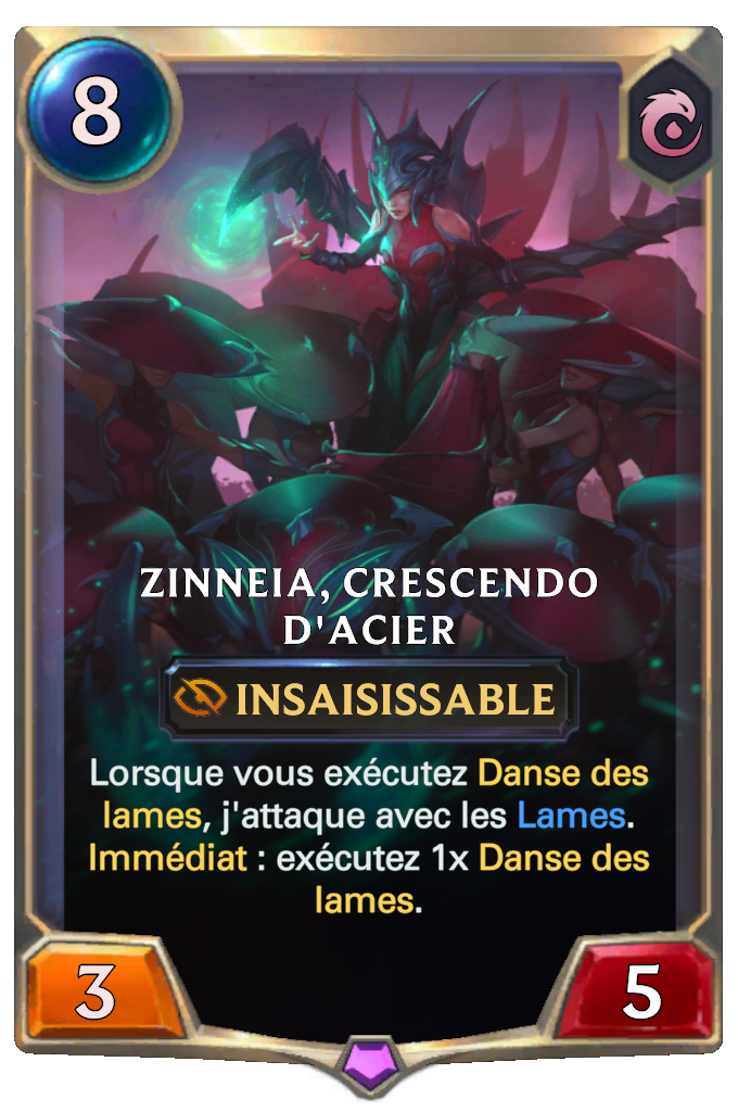 Zinneia, crescendo d'acier
