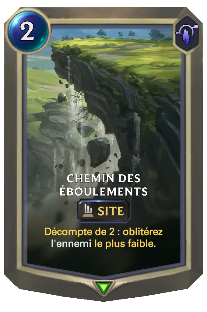 Chemin des éboulements