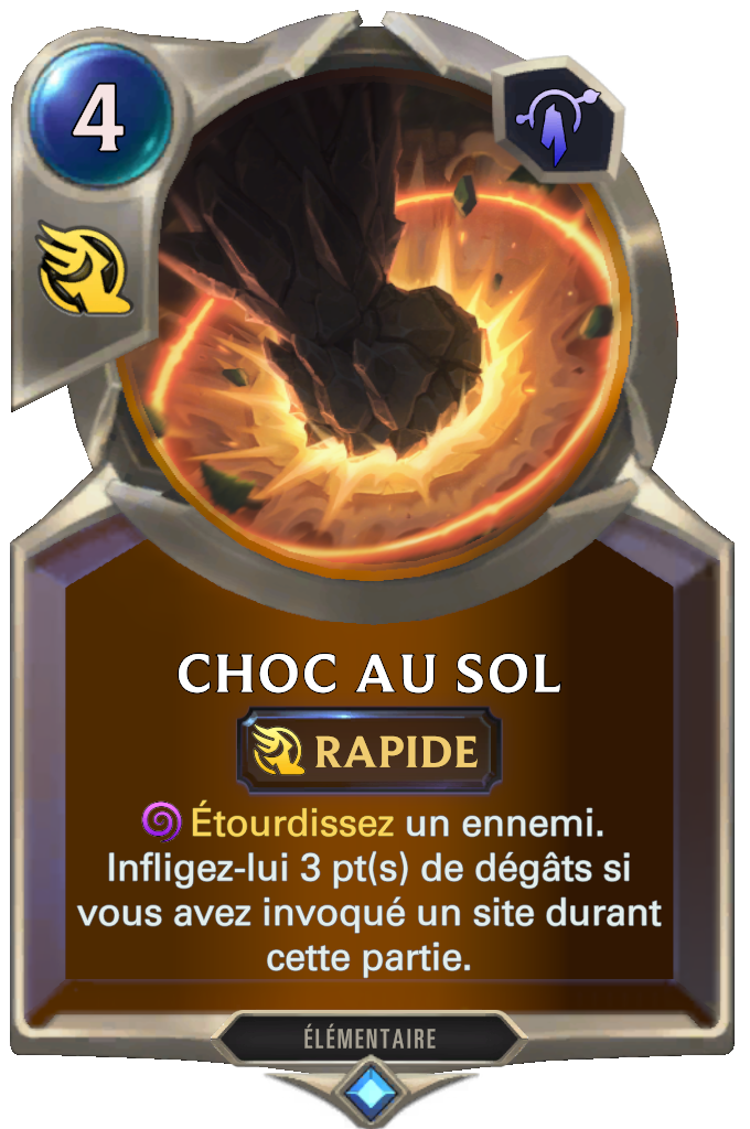 Choc au sol