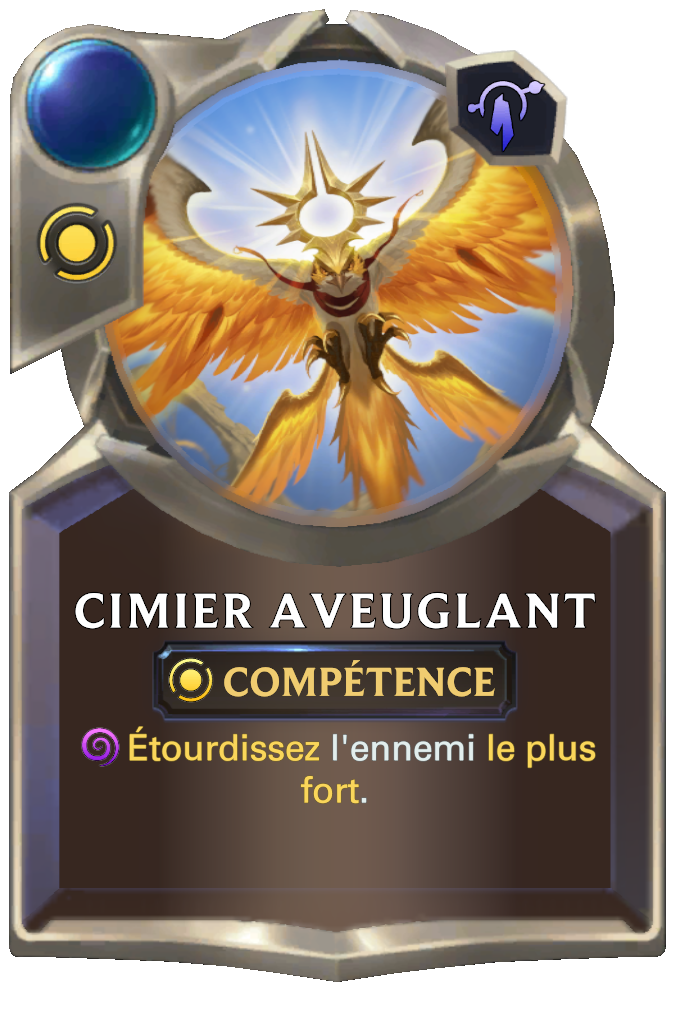 Cimier aveuglant