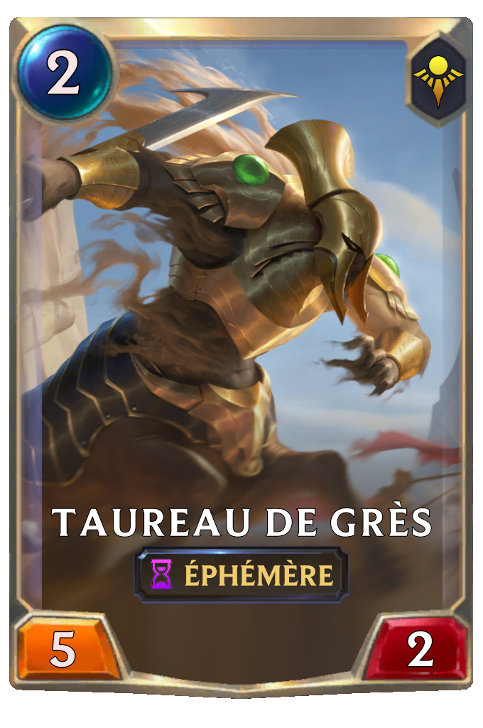 Taureau de grès