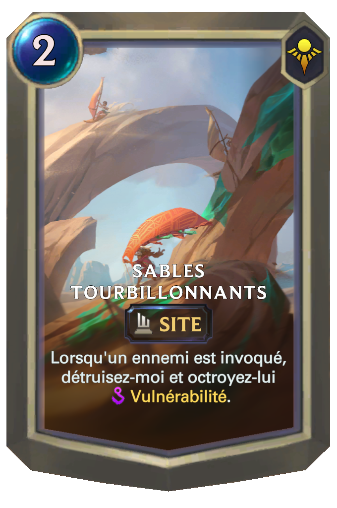 Sables tourbillonnants