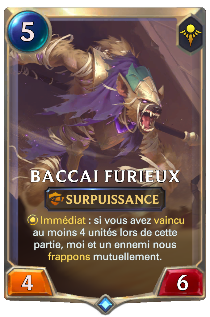 Baccai furieux