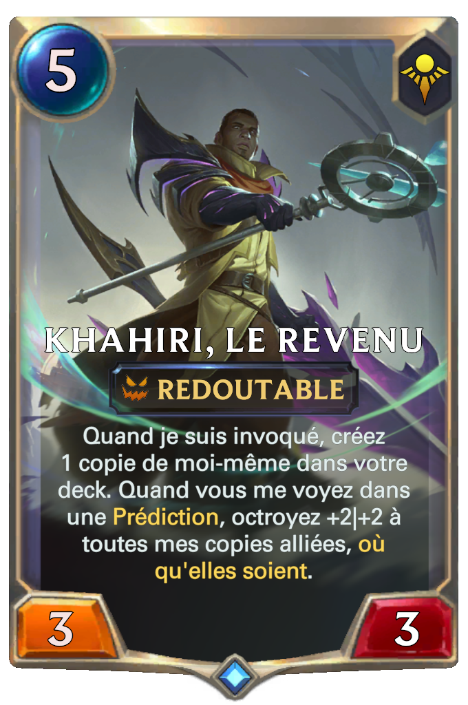 Khahiri, le revenu