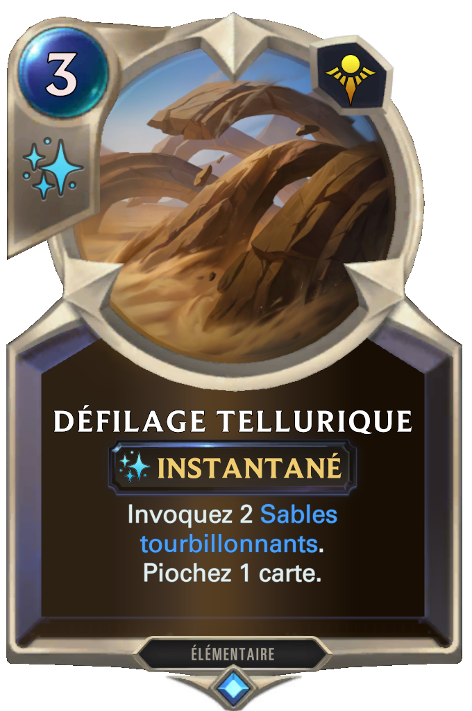 Défilage tellurique