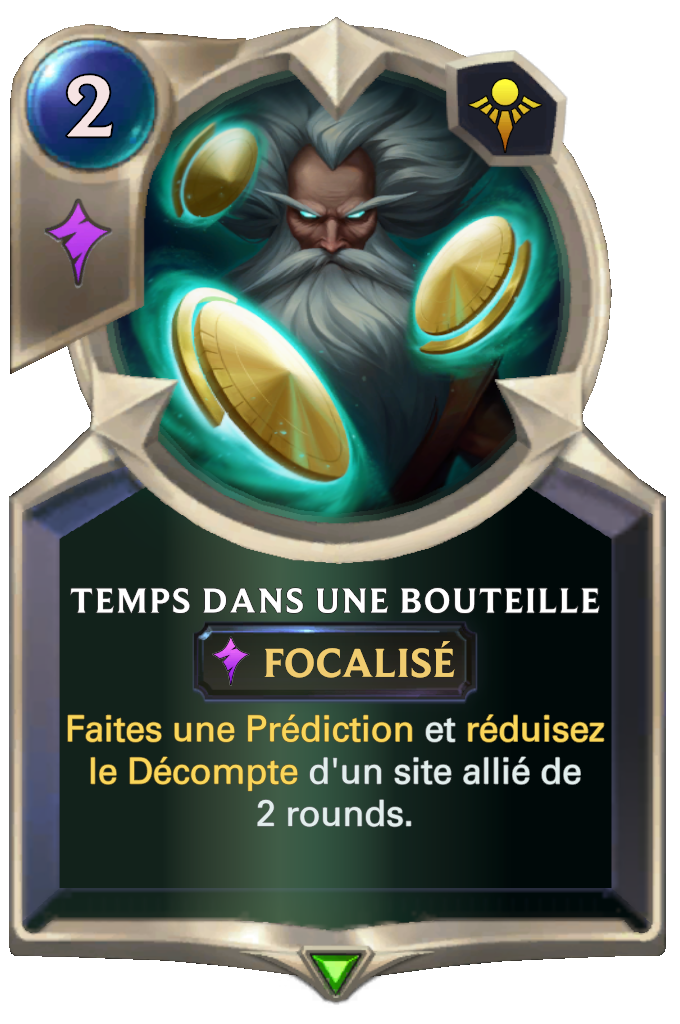Temps dans une bouteille