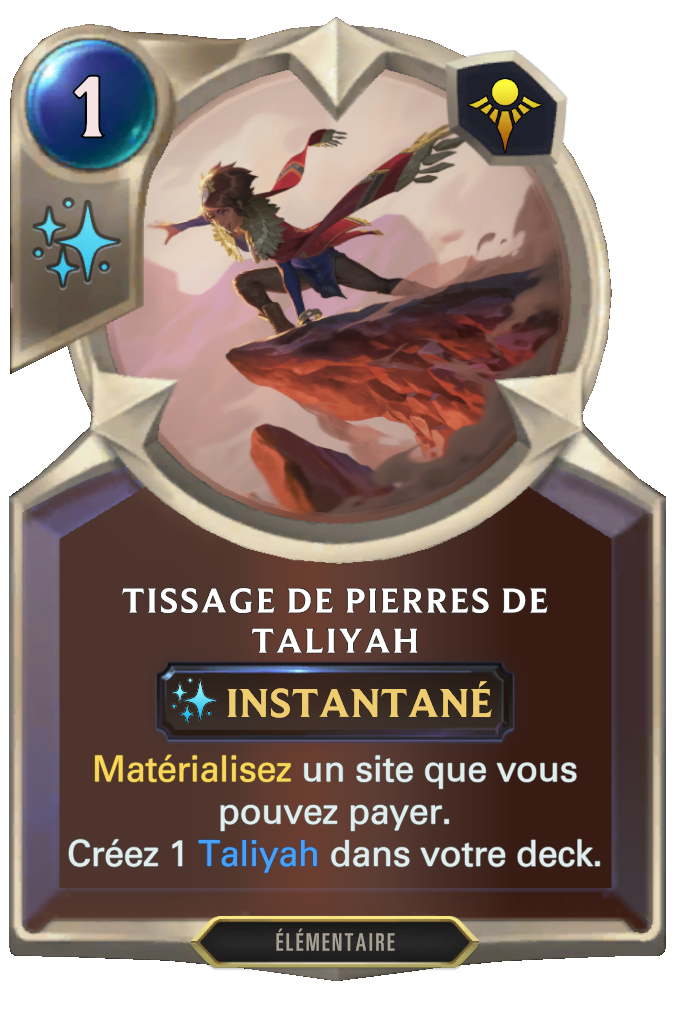 Tissage de pierres de Taliyah