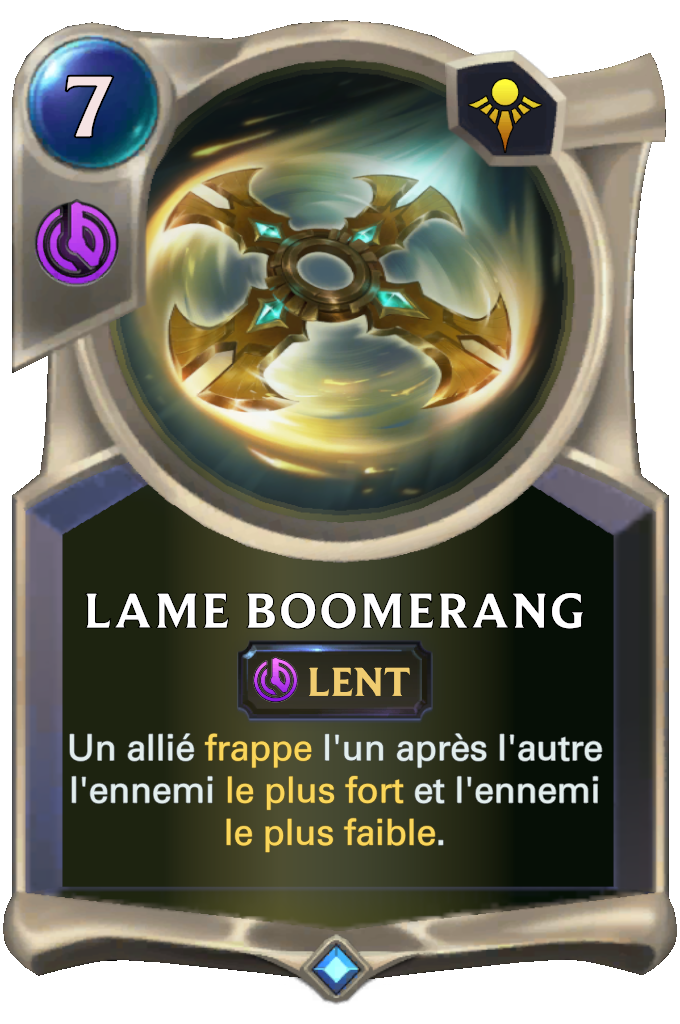 Lame boomerang
