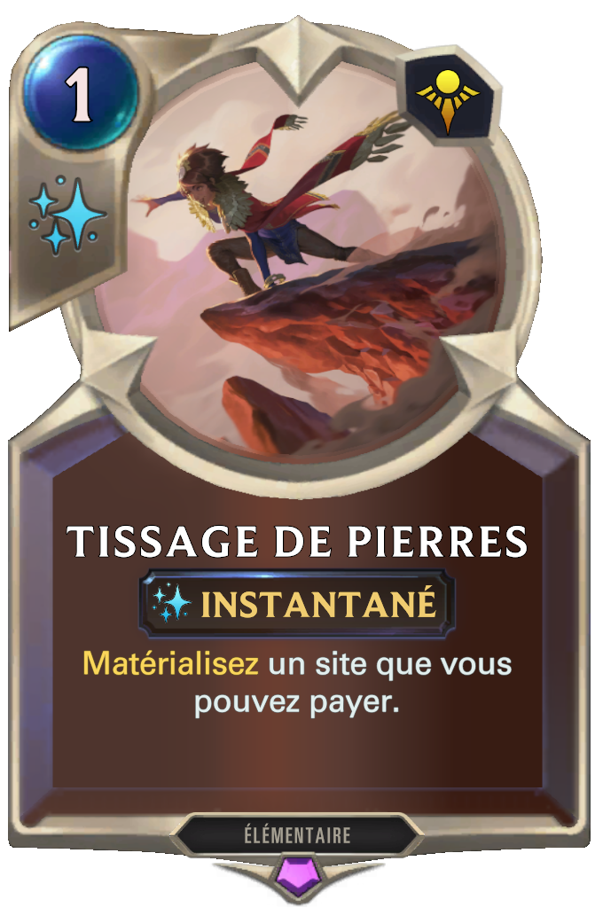 Tissage de pierres