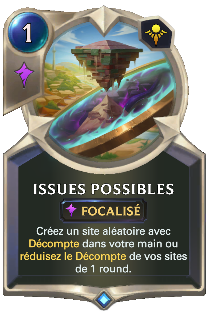 Issues possibles