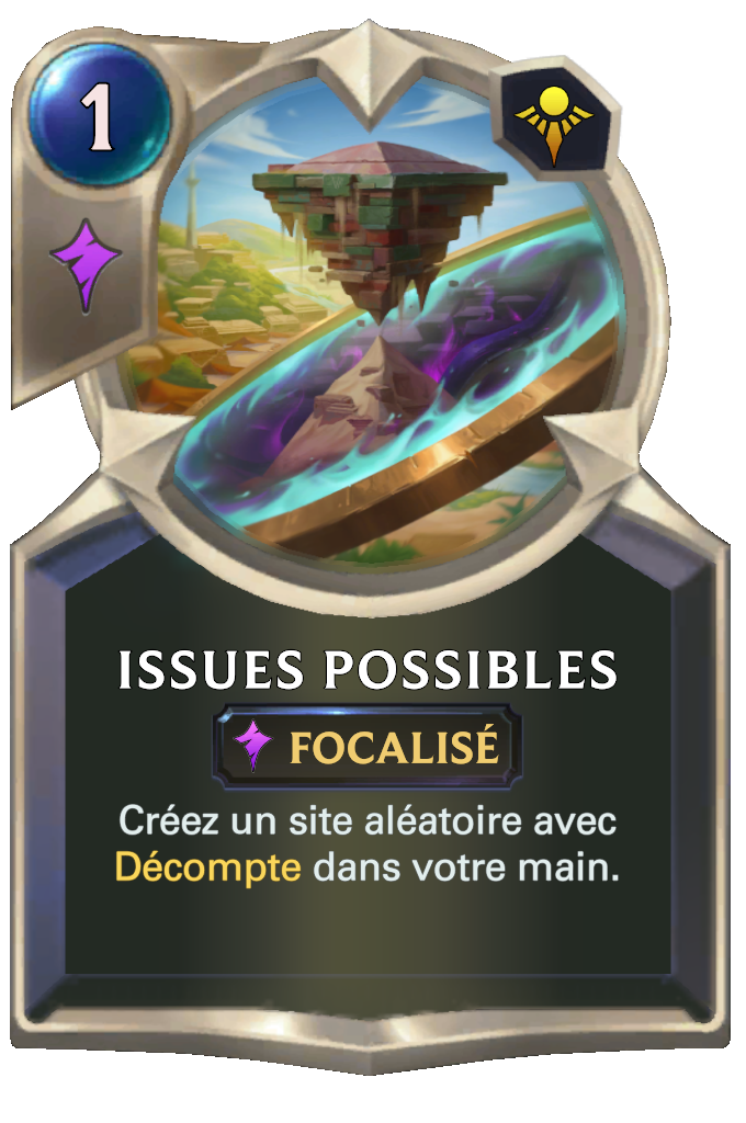 Issues possibles