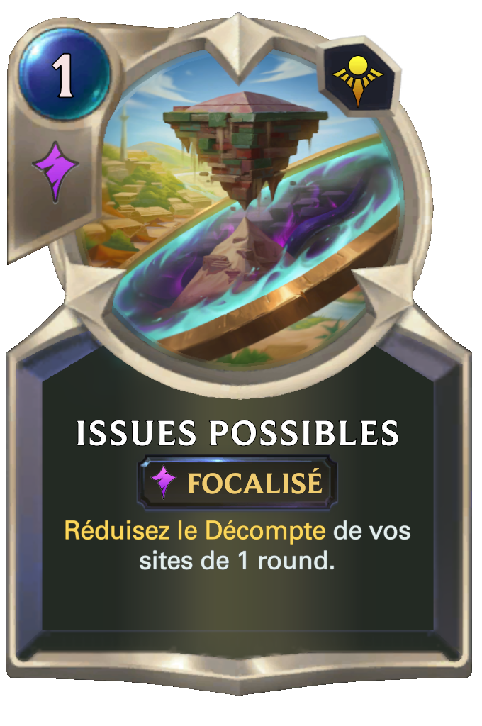 Issues possibles