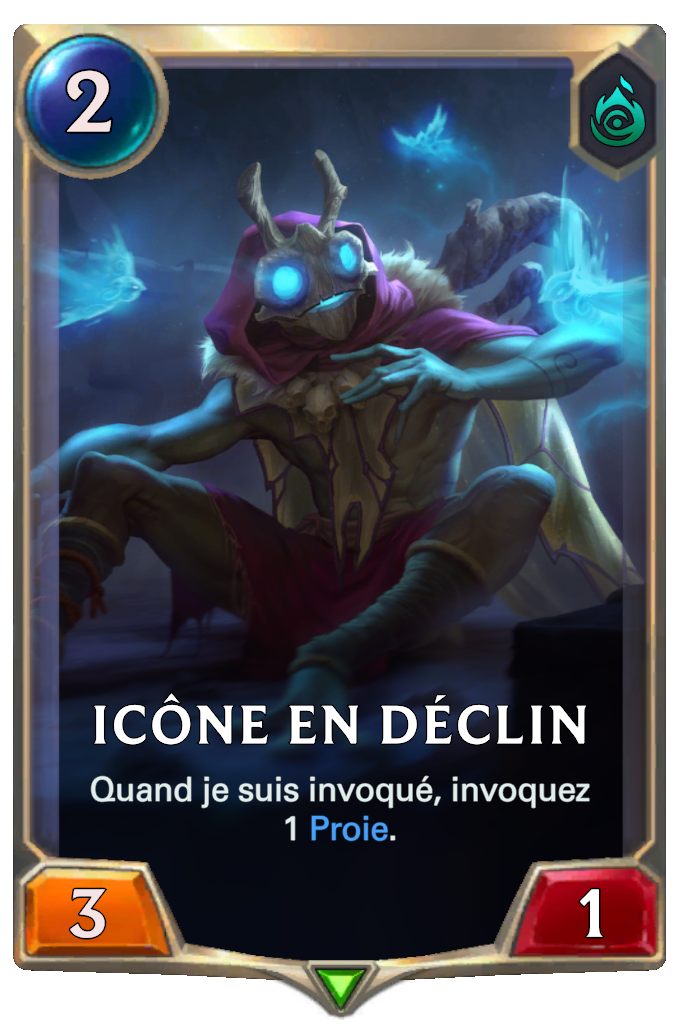 Icône en déclin
